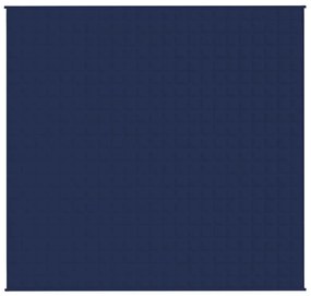 Manta pesada 11 kg 220x240 cm tecido azul