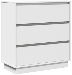 Criado-mudo vidaXL com LED Branco 71x34,5x75 cm Madeira de engenharia