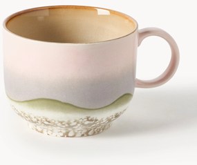 Caneca artesanal com vidrado reativo 70's