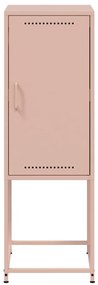 Aparador alto 36x39x107 cm aço rosa