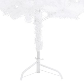 Árvore de Natal artificial de canto 240 cm PVC branco