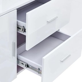 Aparador 160x40x70 cm MDF branco