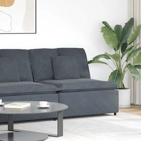 vidaXL Módulo central de sofá modular com almofadões 100 cm