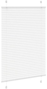 Branco Plissada Cega 100x150cm Largura Tecido 99,4 cm Poliéster