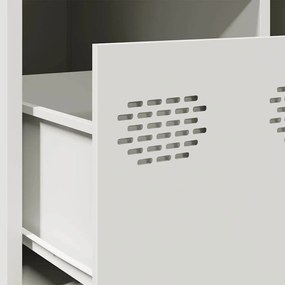 Mesa de centro 68,5x50x43,5 cm aço laminado a frio branco