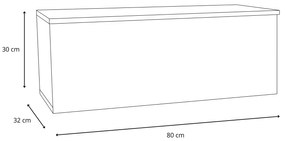 Armário TV 80 cm - Branco