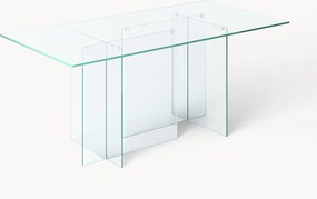 Mesa de jantar de vidro Anouk, 180 x 90 cm