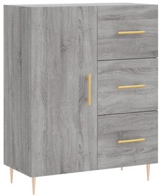 Armário alto 69,5x34x180 cm derivados de madeira sonoma cinza