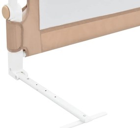 Barra segur. cama infantil 102x42cm poliéster cinza-acastanhado