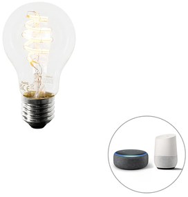 Conjunto de 5 Smart E27 regulável em lâmpada LED Kelvin A60 4,9W 380 lm 1800-3000K