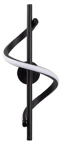 Candeeiro de Parede Likma - Preto - 16cm x 41cm x 25cm