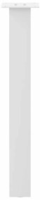 Pés de mesa de console 4 peças, branco, 72 cm, aço