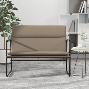 vidaXL Banco 100x64x80 cm couro artificial cor cappuccino