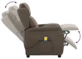 Cadeira de Massagem em Tecido Taupe