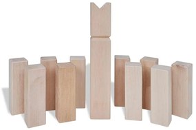 Conjunto de jogo Kubb madeira