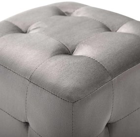 Mesas de cabeceira 2 pcs 30x30x30 cm veludo cinzento