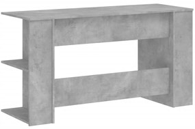 Secretária 140x50x75 cm derivados de madeira cinza cimento