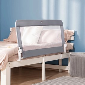 Barreira de Segurança de Cama para Crianças 120cm com Corda Ajustável Barreira para Camas com Tecido Removível e Lavável Proteção Antiquedas