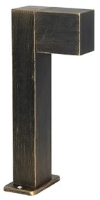 Candeeiro de pé industrial para exterior ouro antigo 35 cm IP44 - Baleno