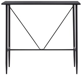Mesa de bar 120x60x110 cm MDF preto