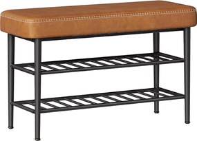 Banco entrada para sapatos Coleção EKHO ‎30 x 80 x 50 cm Castanho caramelo