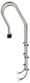 Escada para piscina 3 degraus aço inoxidável 304 120 cm