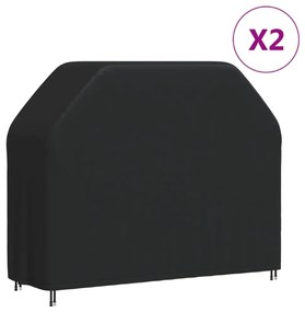 vidaXL Capas para churrasqueira 2 pcs 162x61x122 cm tecido oxford 420D