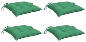 Almofadões para móveis de paletes 4 pcs tecido oxford verde