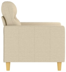 Poltrona 60 cm tecido cor creme