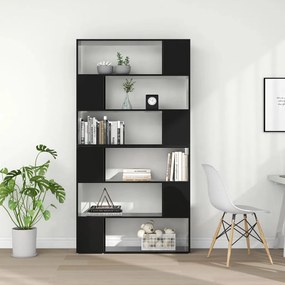 Estante/divisória 100x24x188 cm preto brilhante