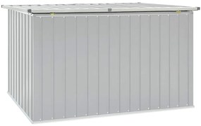 Caixa de arrumação para jardim 171x99x93 cm cinzento