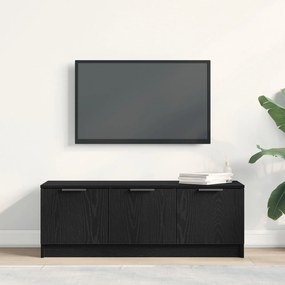 Armário para TV vidaXL Preto Carvalho 102x35x36,5 cm Madeira Engineere