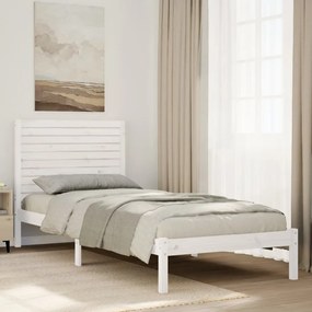 vidaXL Cama extra longa sem colchão 90x210 cm madeira maciça