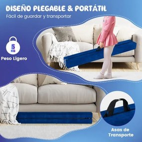 Barra de equilíbrio Ginástica dobrável com base de madeira maciça e superfície antiderrapante de espuma portátil com alça para crianças e adolescente
