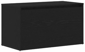 Banco de Hall vidaXL Preto Carvalho 80x40x45 cm Madeira de Engenharia