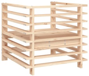 Cadeiras de jardim 2 pcs madeira de pinho maciça