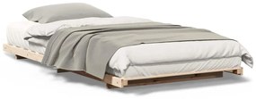 Estrutura de cama de chão Castanho 100 x 200 cm