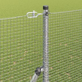 Cerca de Arame Soldado com 13 Postes 1.5x25 m Aço Galvanizado