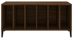 Armário p/ discos 100x38x48 cm deriv. madeira carvalho castanho