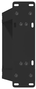 Pés para mesa de centro em formato de U, 2 peças, preto, 30x(30-31) cm