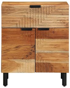Mesa de cabeceira vidaXL 50x33x60 cm Madeira maciça de acácia