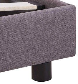 Estrutura para cama sem colchão Taupe Tecido 135x190 cm