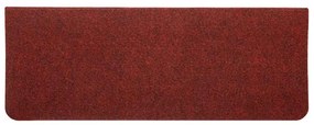 Tapetes de escada adesivos 30 pcs 65x24,5x3,5 cm vermelho