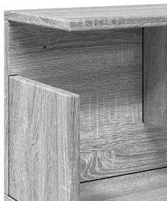Armário de parede 100x20x30 cm deriv. madeira cinzento sonoma