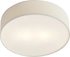 Plafon moderno branco com abajur de veludo 38cm 2-luzes - Luz
