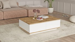 Mesa de Centro FR14 – Pinho Atlântico e Branco – 90x28,6x60 cm