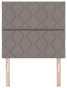 Cabeceira LED vidaXL Design de Blocos de Diamante Taupe 100 cm Tecido