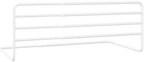 Barra de segurança p/ cama infantil (76-137)x55 cm ferro branco