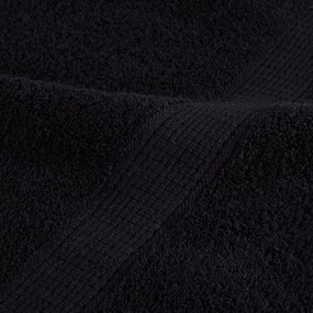 Toalhas de sauna premium SOLUND 10 pcs 80x200 cm 600 gsm preto