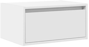 Mesa de cabeceira de parede com luzes LED branco